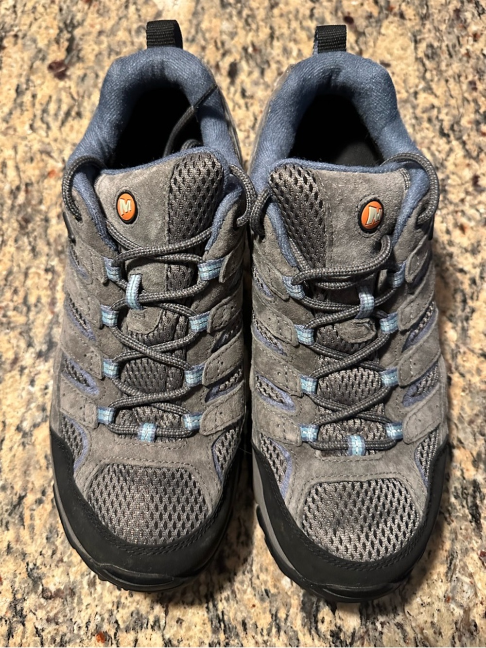 Merrell Moab 2 Vent women’s hiking shoes. Size 8.5W  Gray/blue